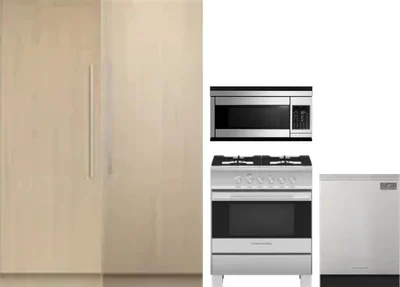 5 Piece Package Includes Refrigerator, Freezer, Range, Microwave And Dishwasher